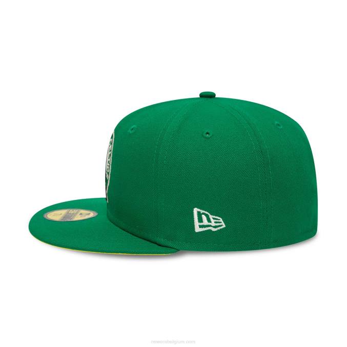 New Era boston celtics citrus pop groen 59fifty getailleerde pet BT241237