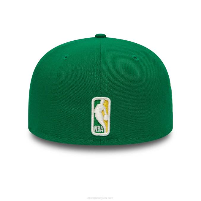 New Era boston celtics citrus pop groen 59fifty getailleerde pet BT241237