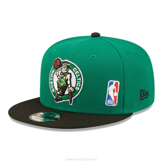 New Era boston celtics nba zwarte letter boog groene 9fifty snapback pet BT242080