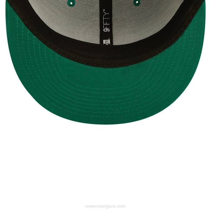 New Era boston celtics nba zwarte letter boog groene 9fifty snapback pet BT242080