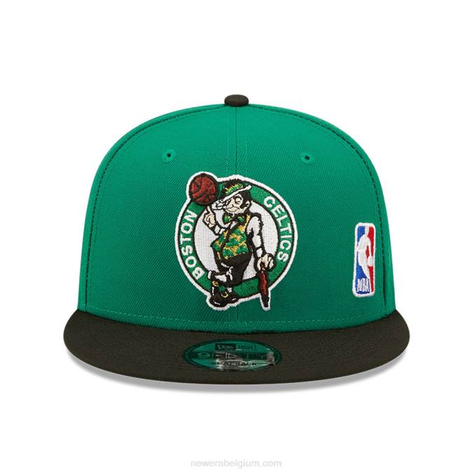 New Era boston celtics nba zwarte letter boog groene 9fifty snapback pet BT242080