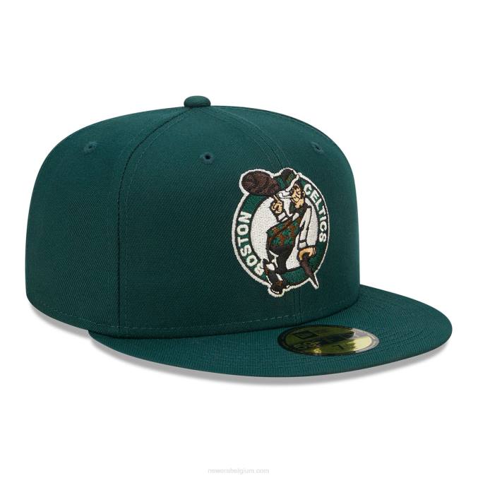 New Era boston celtics twilight fantasy donkergroen 59fifty getailleerde pet BT241354