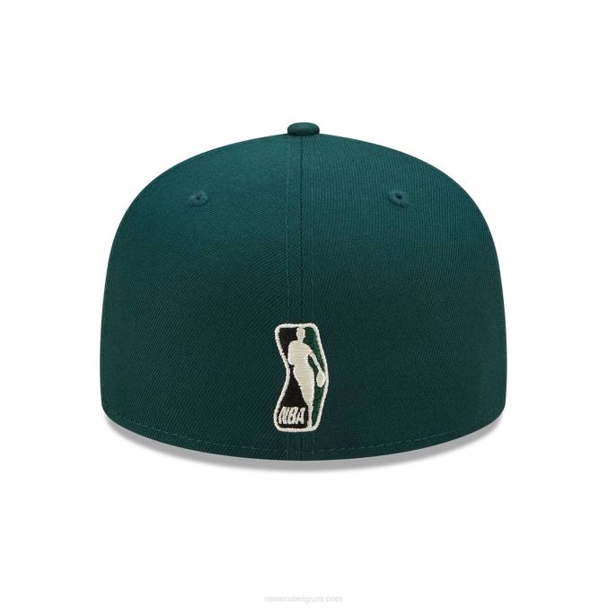 New Era boston celtics twilight fantasy donkergroen 59fifty getailleerde pet BT241354