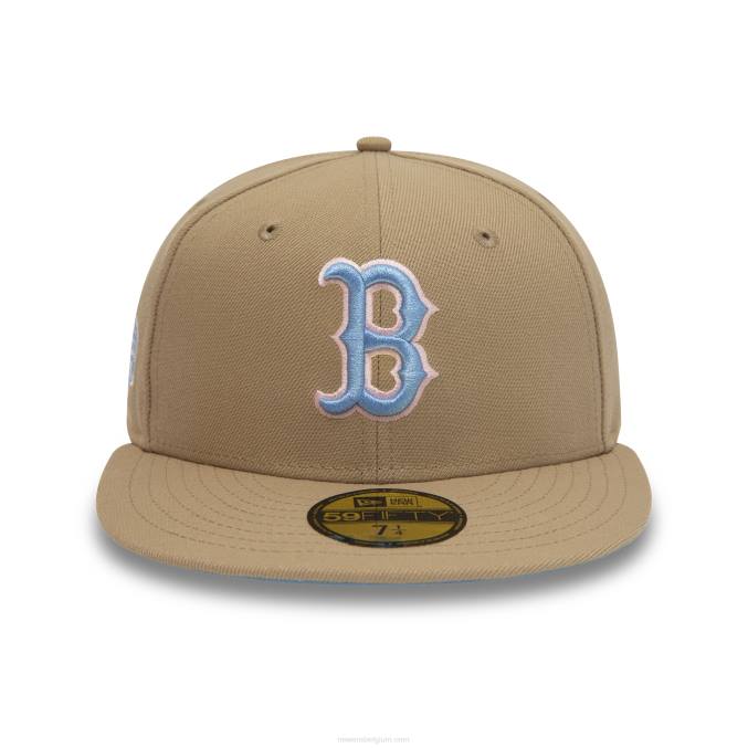 New Era boston red sox 2004 world series tan 59fifty getailleerde pet BT2431