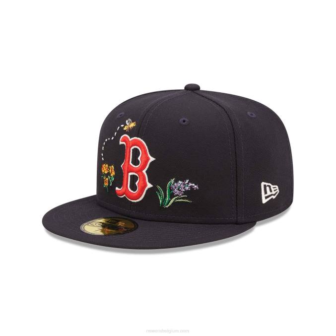 New Era boston red sox aquarel bloemen marine 59fifty cap BT24835