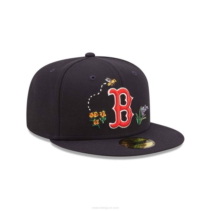 New Era boston red sox aquarel bloemen marine 59fifty cap BT24835