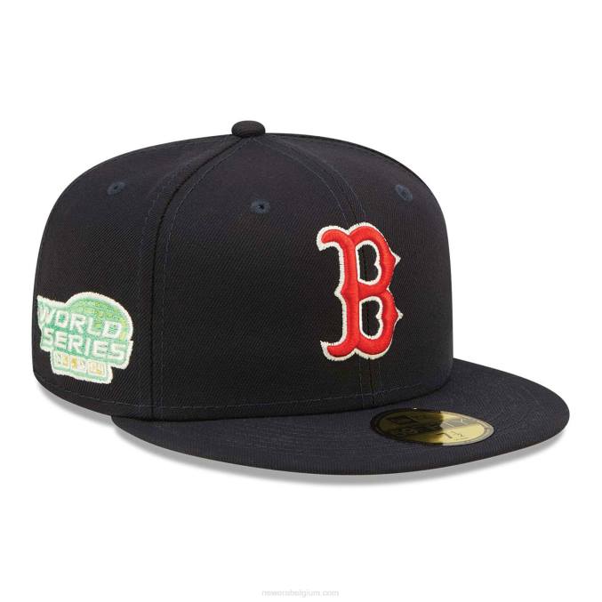 New Era boston red sox citrus pop marine 59fifty getailleerde pet BT24938