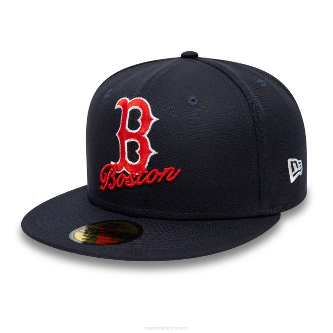 New Era boston red sox dubbel logo marine 59fifty pet BT241165