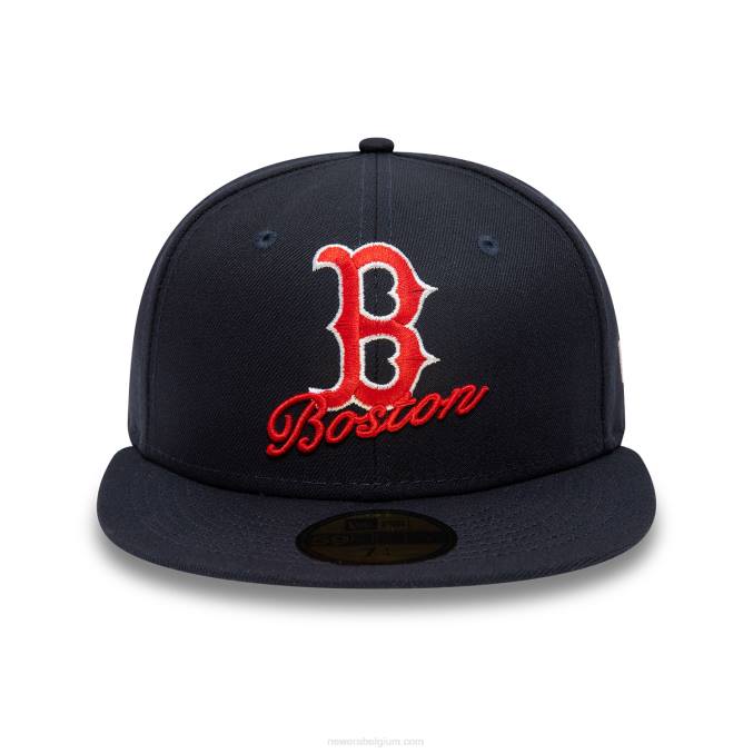 New Era boston red sox dubbel logo marine 59fifty pet BT241165