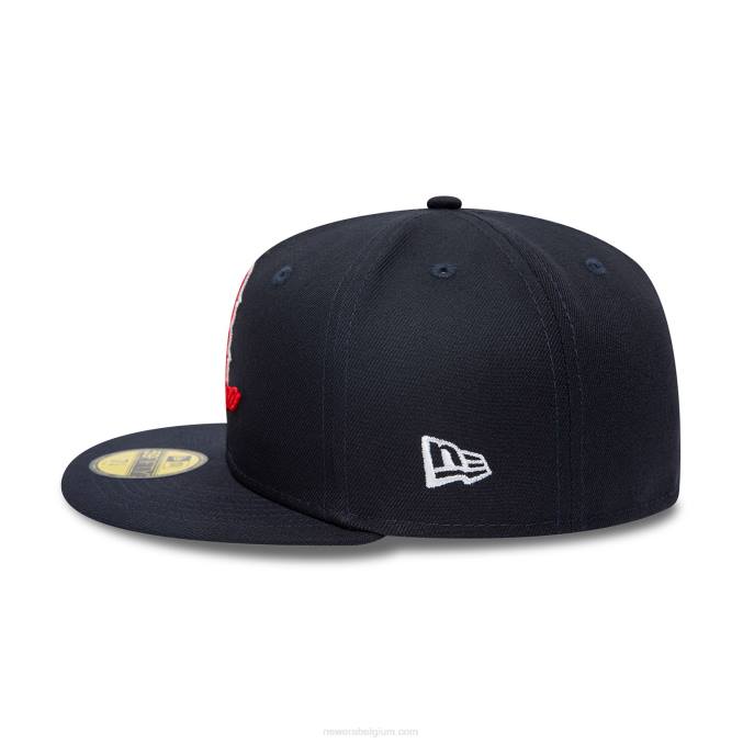 New Era boston red sox dubbel logo marine 59fifty pet BT241165