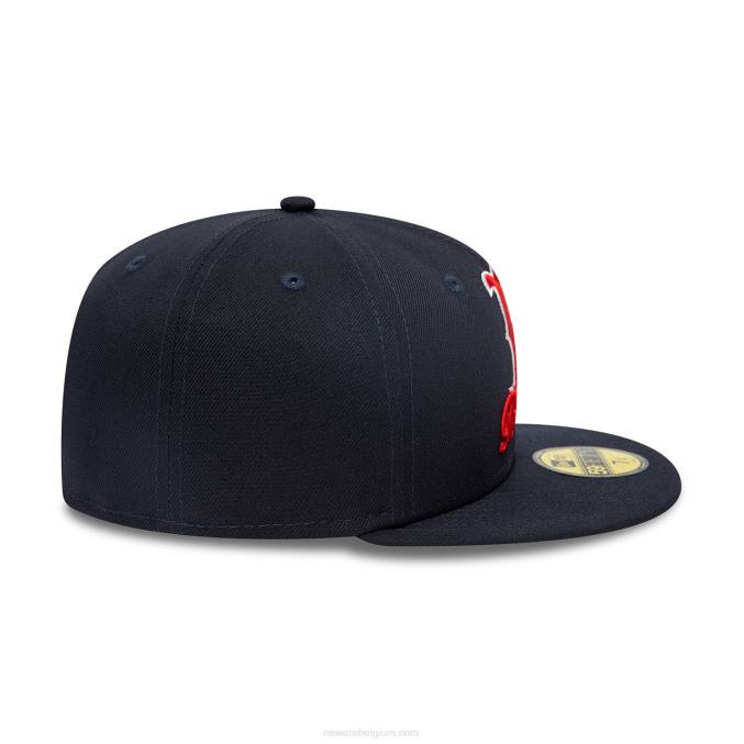 New Era boston red sox dubbel logo marine 59fifty pet BT241165