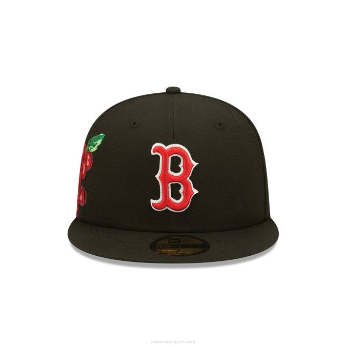 New Era boston red sox fruit zwart 59fifty getailleerde pet BT24897