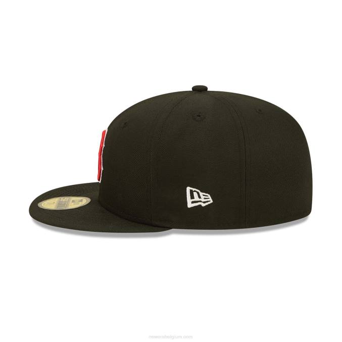 New Era boston red sox fruit zwart 59fifty getailleerde pet BT24897