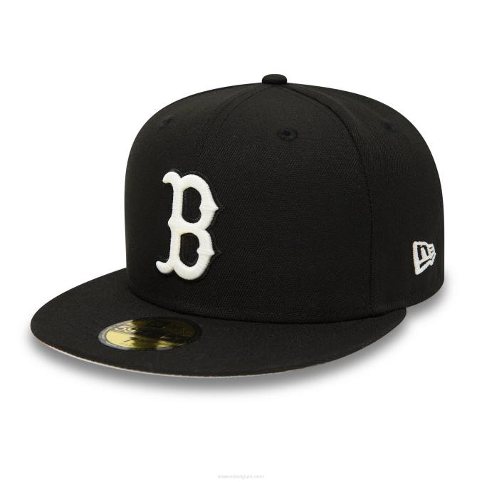 New Era boston red sox glow in the dark zwarte 59fifty getailleerde pet BT24769