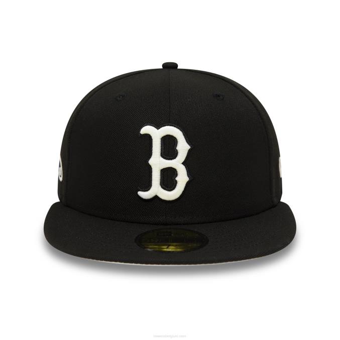New Era boston red sox glow in the dark zwarte 59fifty getailleerde pet BT24769