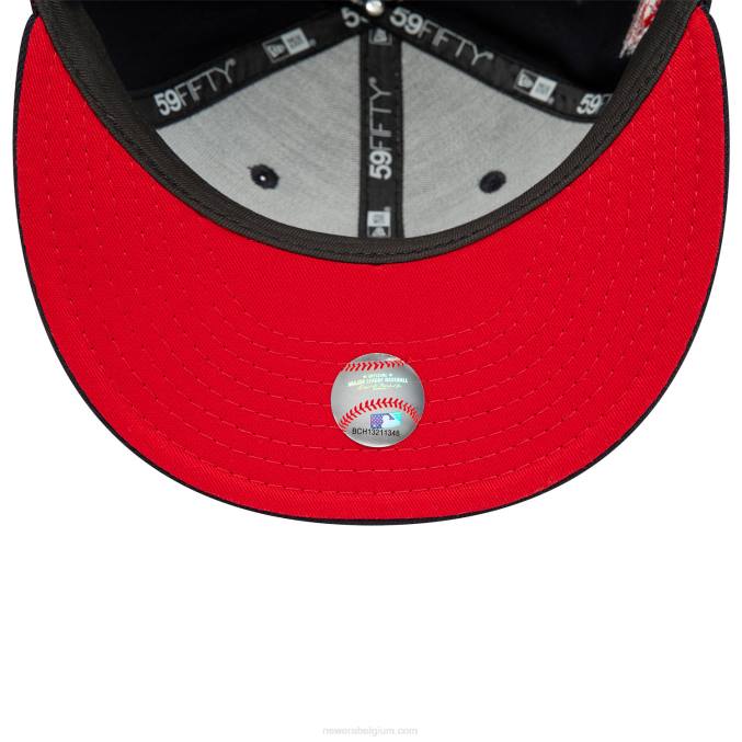 New Era boston red sox herfstkleuren marine 59fifty getailleerde pet BT24814