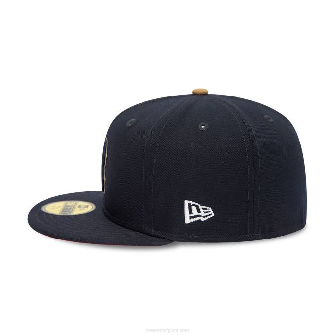 New Era boston red sox herfstkleuren marine 59fifty getailleerde pet BT24814