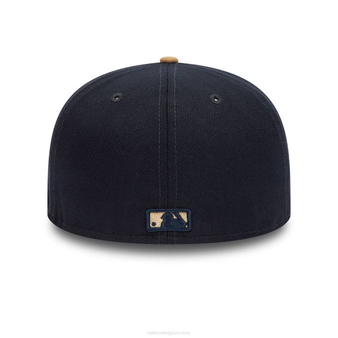 New Era boston red sox herfstkleuren marine 59fifty getailleerde pet BT24814