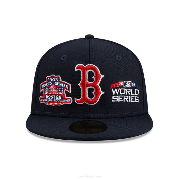 New Era boston red sox historic champs marine 59fifty getailleerde pet BT24643