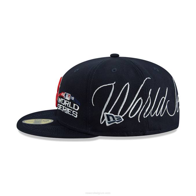 New Era boston red sox historic champs marine 59fifty getailleerde pet BT24643