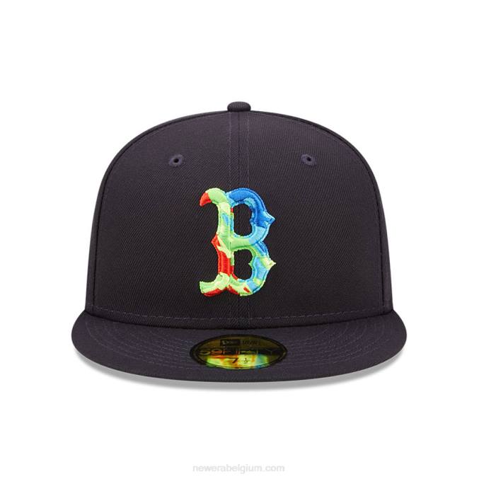 New Era boston red sox infrarood marine 59fifty getailleerde pet BT241367