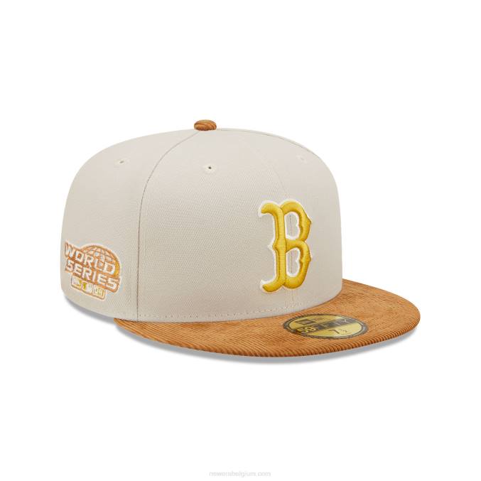 New Era boston red sox koord vizier stone 59fifty getailleerde pet BT24947