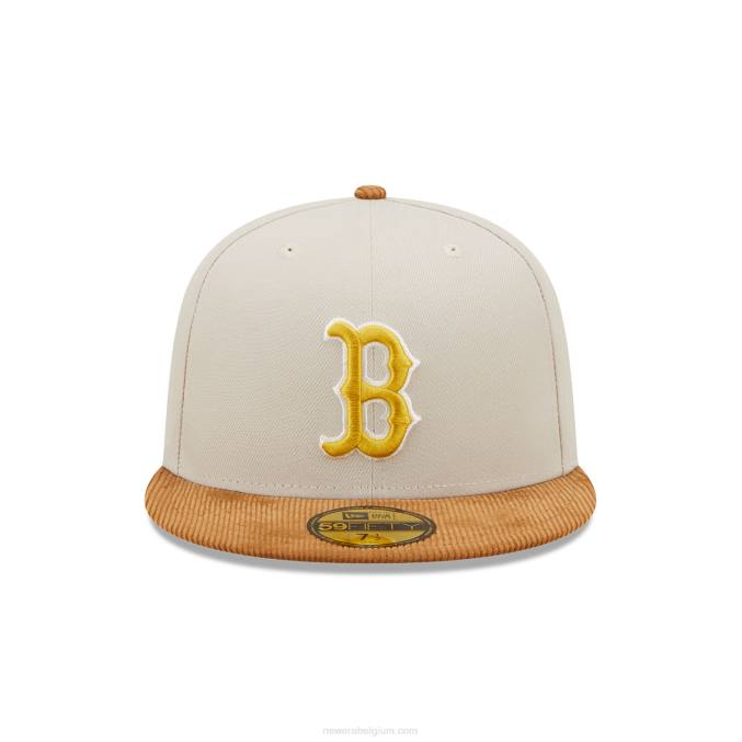 New Era boston red sox koord vizier stone 59fifty getailleerde pet BT24947