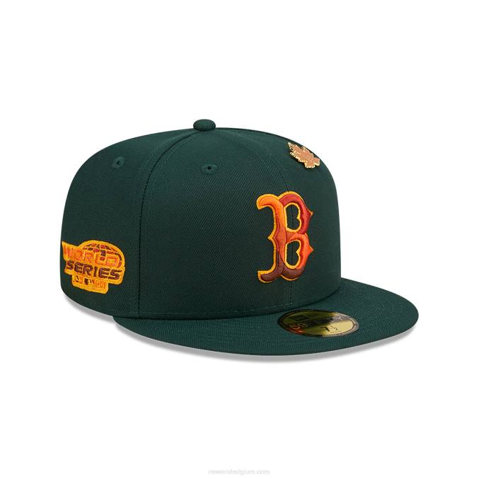 New Era boston red sox lommerrijke donkergroene 59fifty getailleerde pet BT24713