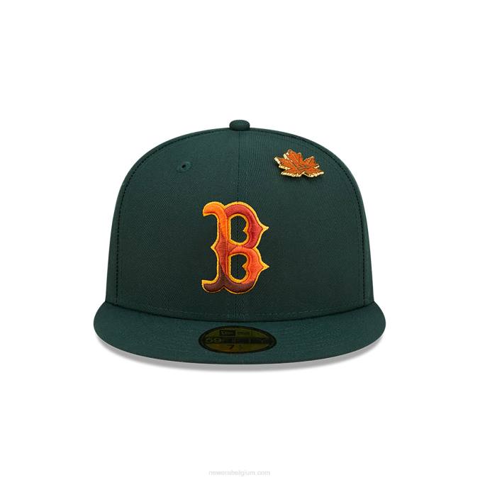 New Era boston red sox lommerrijke donkergroene 59fifty getailleerde pet BT24713