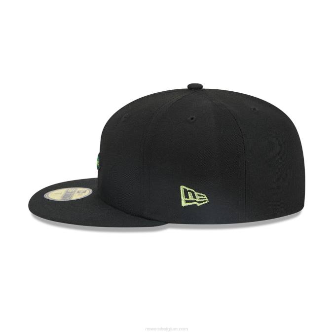 New Era boston red sox metallic pop zwart 59fifty getailleerde pet BT241334