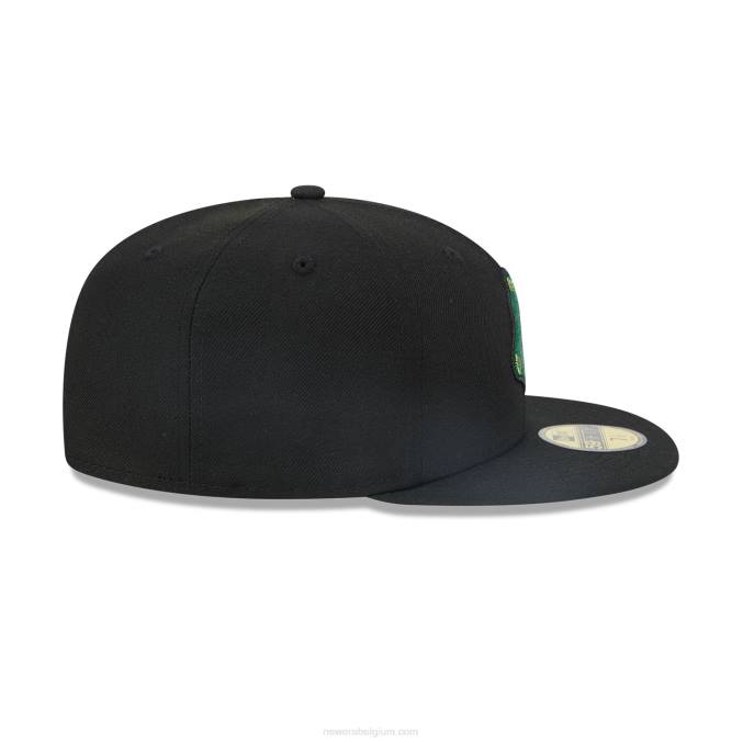 New Era boston red sox metallic pop zwart 59fifty getailleerde pet BT241334