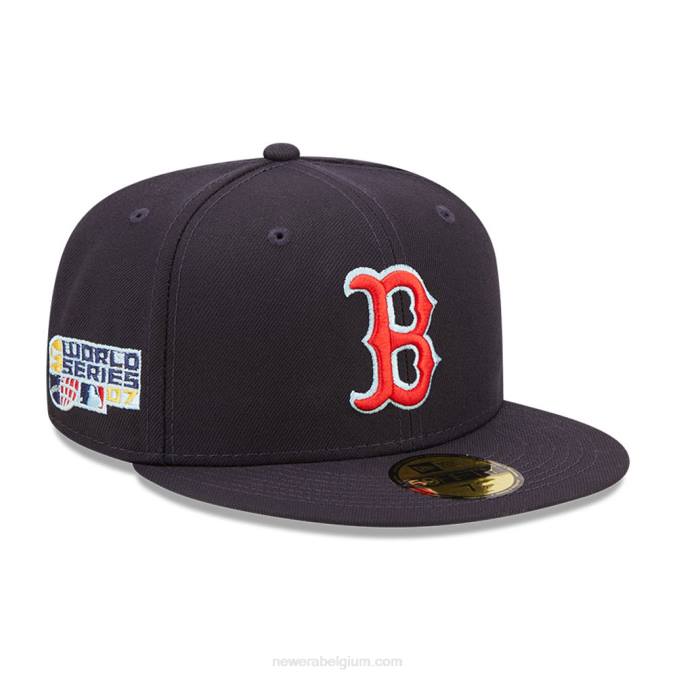 New Era boston red sox mlb cloud navy 59fifty getailleerde pet BT24484