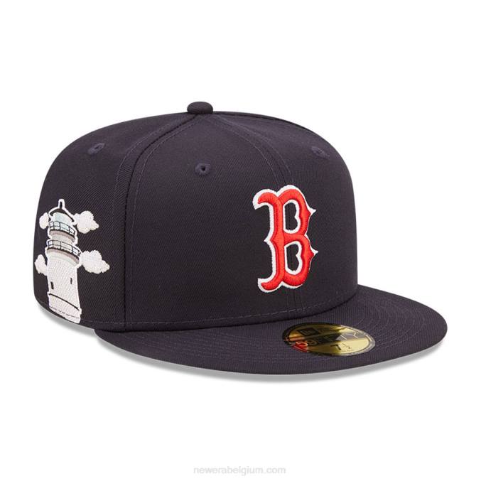 New Era boston red sox mlb cloud navy 59fifty getailleerde pet BT24968