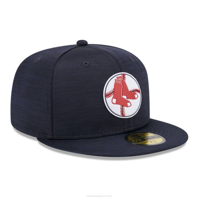 New Era boston red sox mlb clubhouse blauw 59fifty getailleerde pet BT24196
