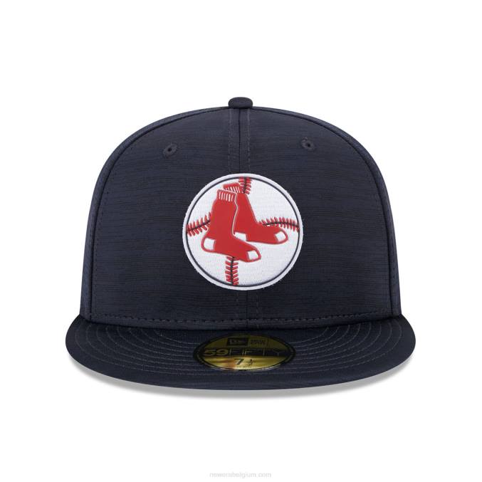 New Era boston red sox mlb clubhouse blauw 59fifty getailleerde pet BT24196