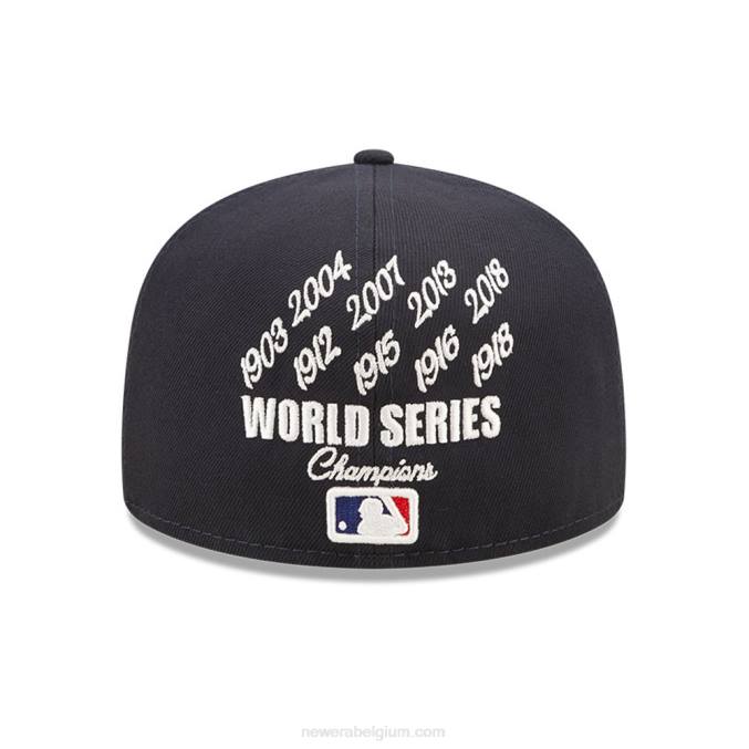 New Era boston red sox mlb crown champs marine 59fifty getailleerde pet BT241368