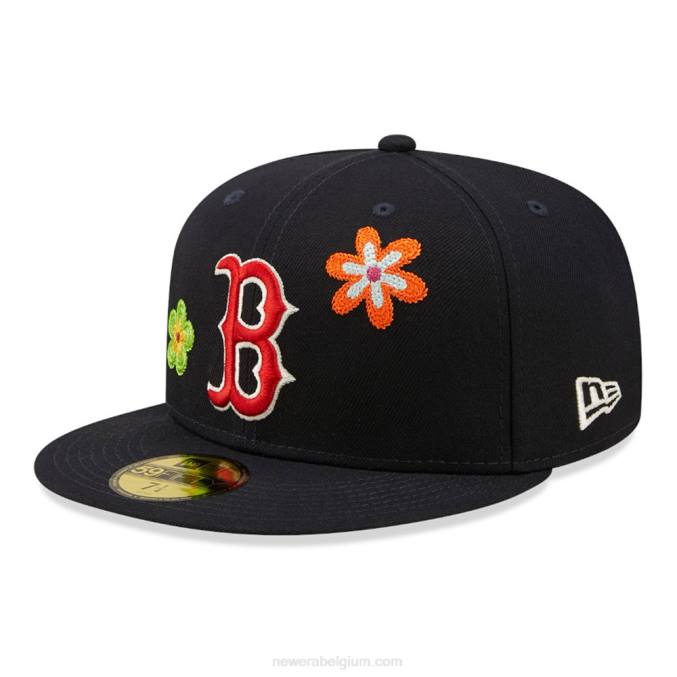 New Era boston red sox mlb flower navy 59fifty getailleerde pet BT24169