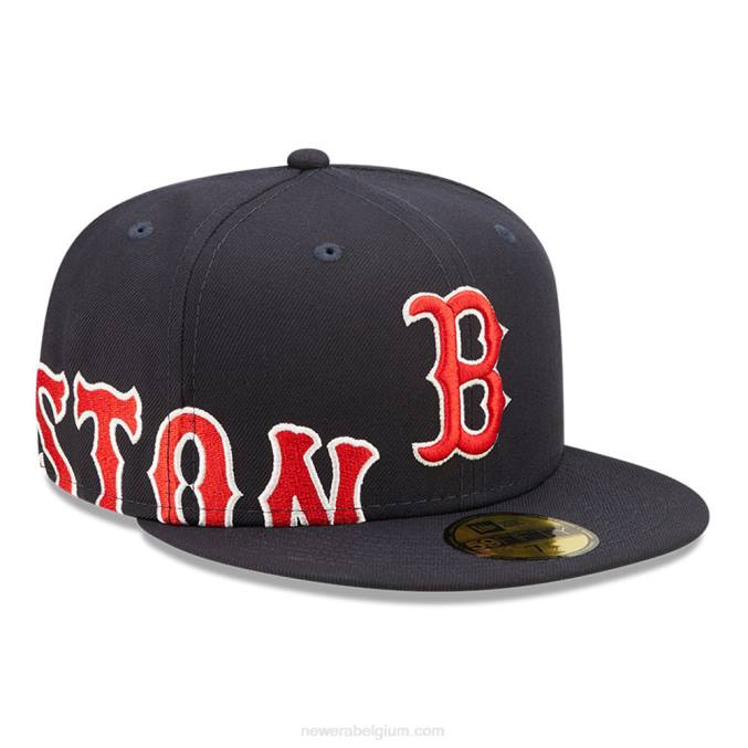 New Era boston red sox mlb side split navy 59fifty getailleerde pet BT24421