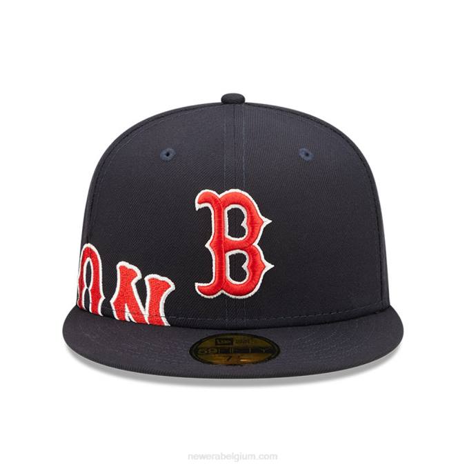 New Era boston red sox mlb side split navy 59fifty getailleerde pet BT24421
