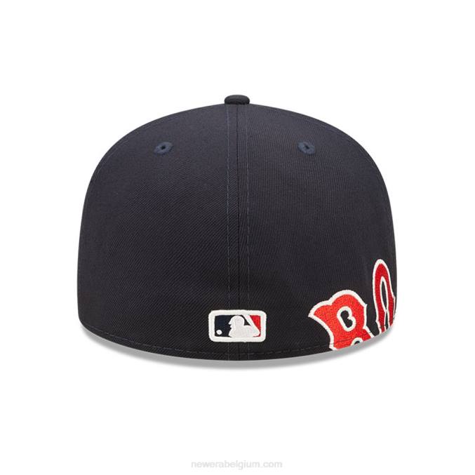New Era boston red sox mlb side split navy 59fifty getailleerde pet BT24421