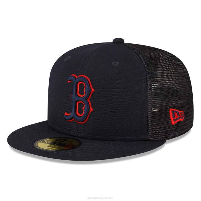 New Era boston red sox mlb spring training blauw 59fifty getailleerde pet BT24686