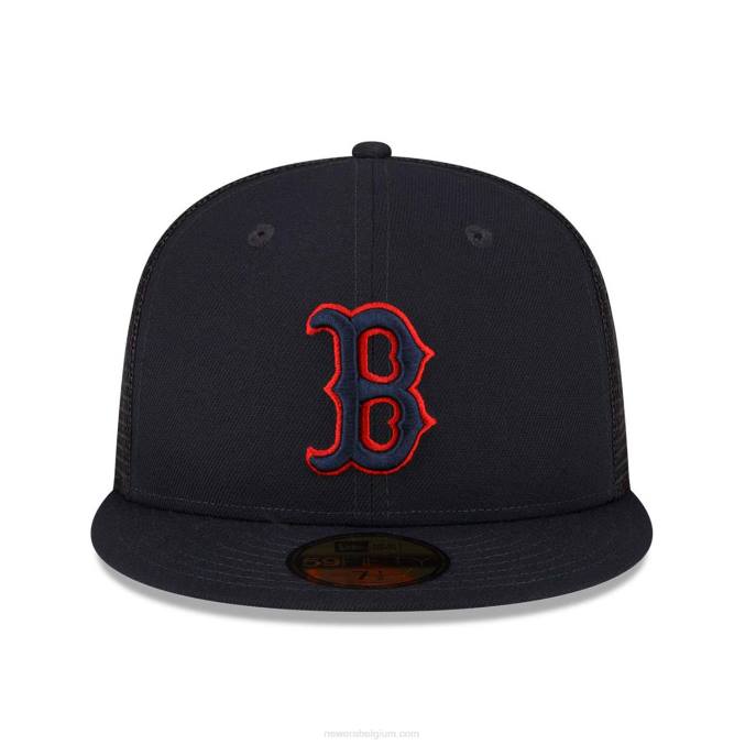 New Era boston red sox mlb spring training blauw 59fifty getailleerde pet BT24686