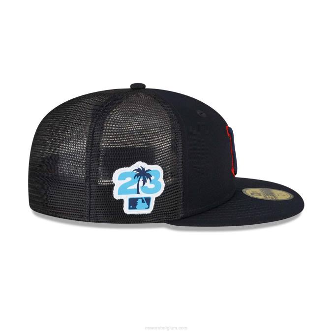 New Era boston red sox mlb spring training blauw 59fifty getailleerde pet BT24686