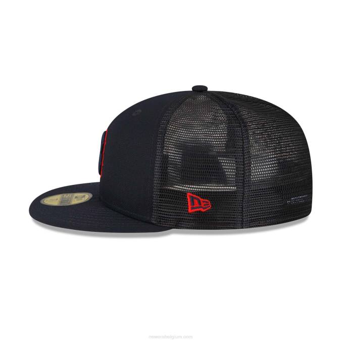New Era boston red sox mlb spring training blauw 59fifty getailleerde pet BT24686