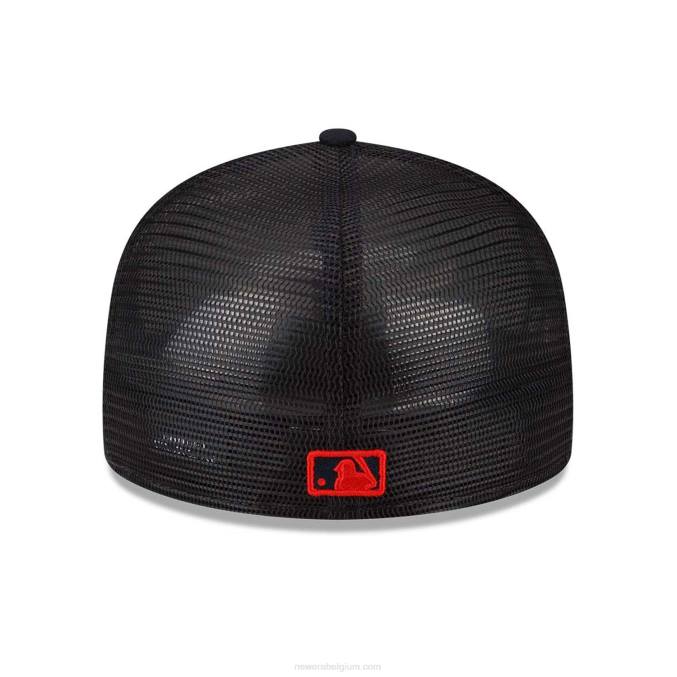 New Era boston red sox mlb spring training blauw 59fifty getailleerde pet BT24686