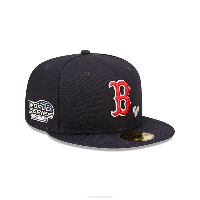 New Era boston red sox mlb team hart marine 59fifty getailleerde pet BT241012