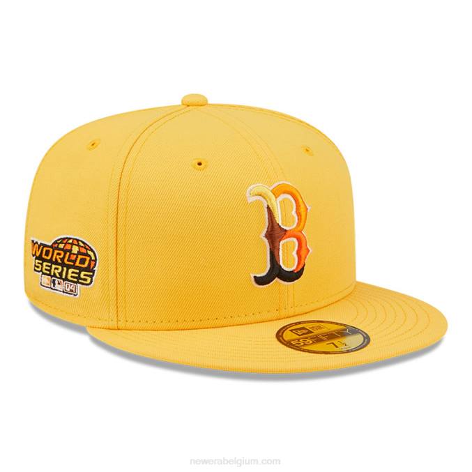 New Era boston red sox mlb vlindergele 59fifty getailleerde pet BT24916