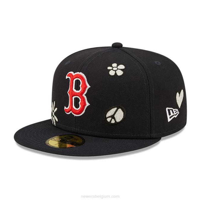 New Era boston red sox mlb zonlicht pop marine 59fifty pet BT24239