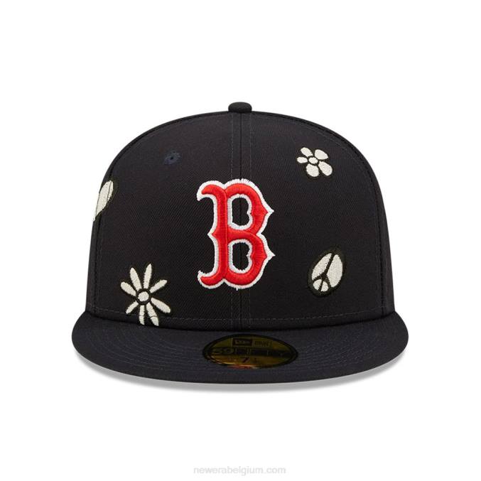 New Era boston red sox mlb zonlicht pop marine 59fifty pet BT24239