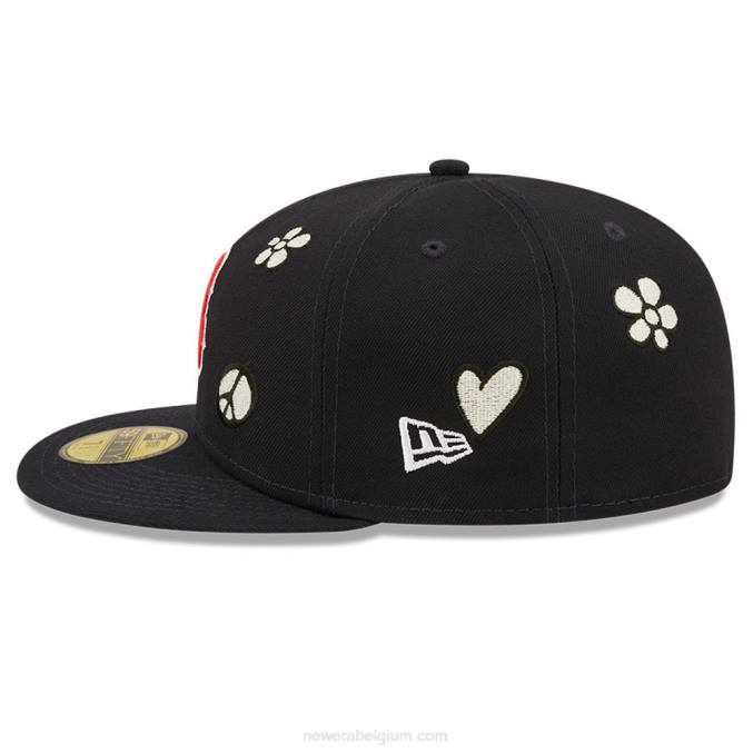New Era boston red sox mlb zonlicht pop marine 59fifty pet BT24239
